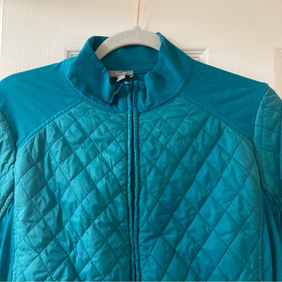 T BY TALBOTS   Carriage Green Jacket Zip Size X - Picture 4 of 16